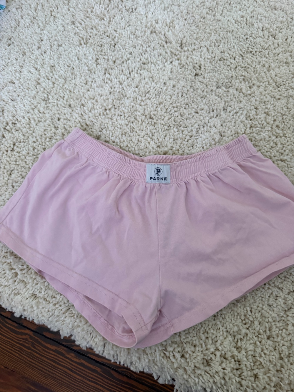 Parke Light Pink women' Elastic Waist Shorts